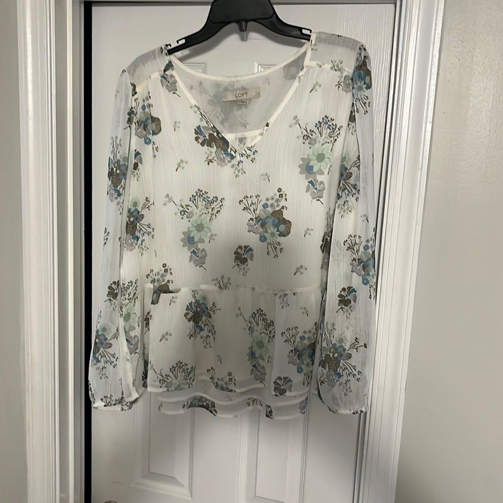 LOFT peplum blouse